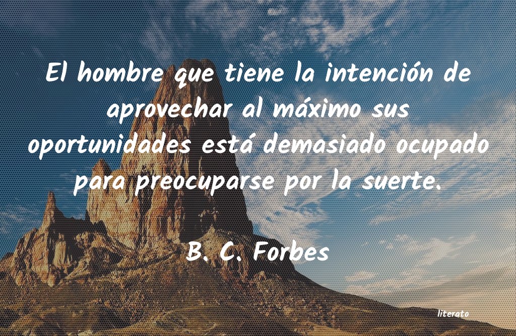 frases de B. C. Forbes