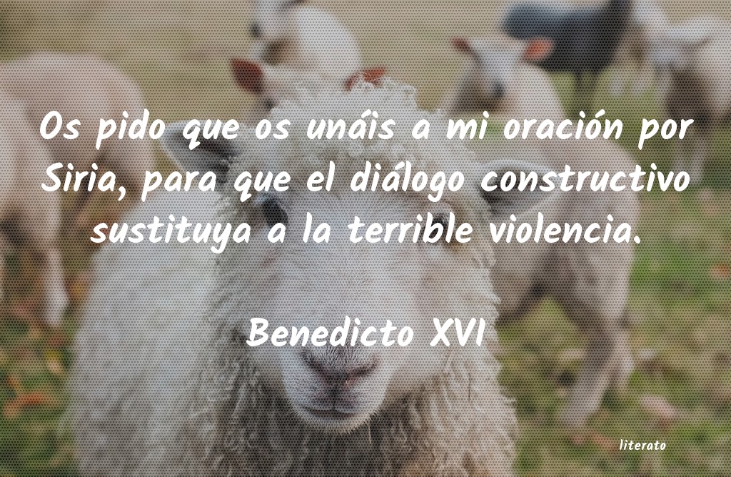 Frases de Benedicto XVI