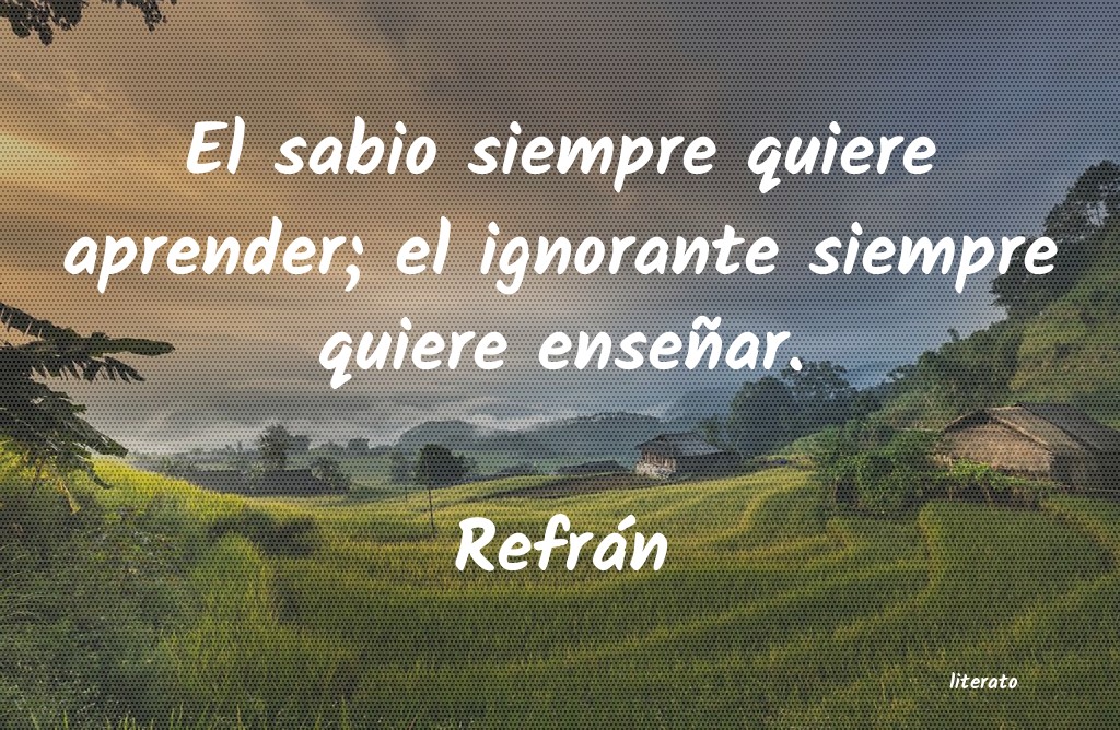 Frases de Refrán