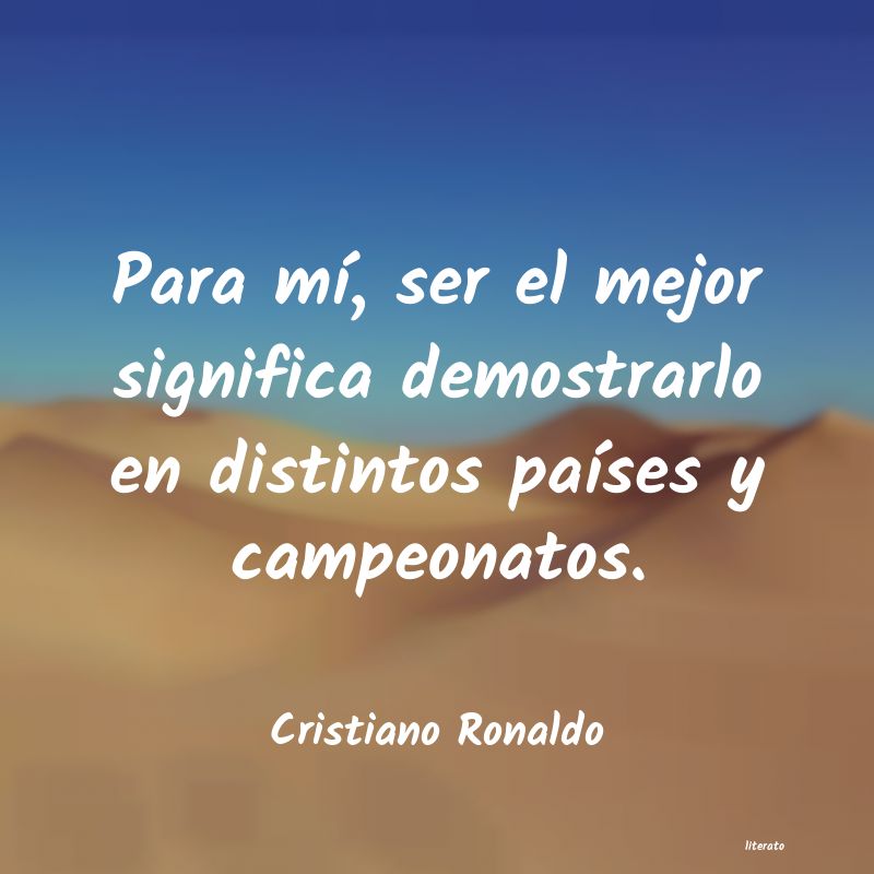 frases de Cristiano Ronaldo