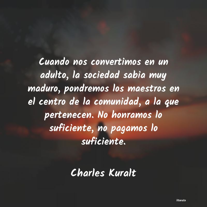frases de Charles Kuralt