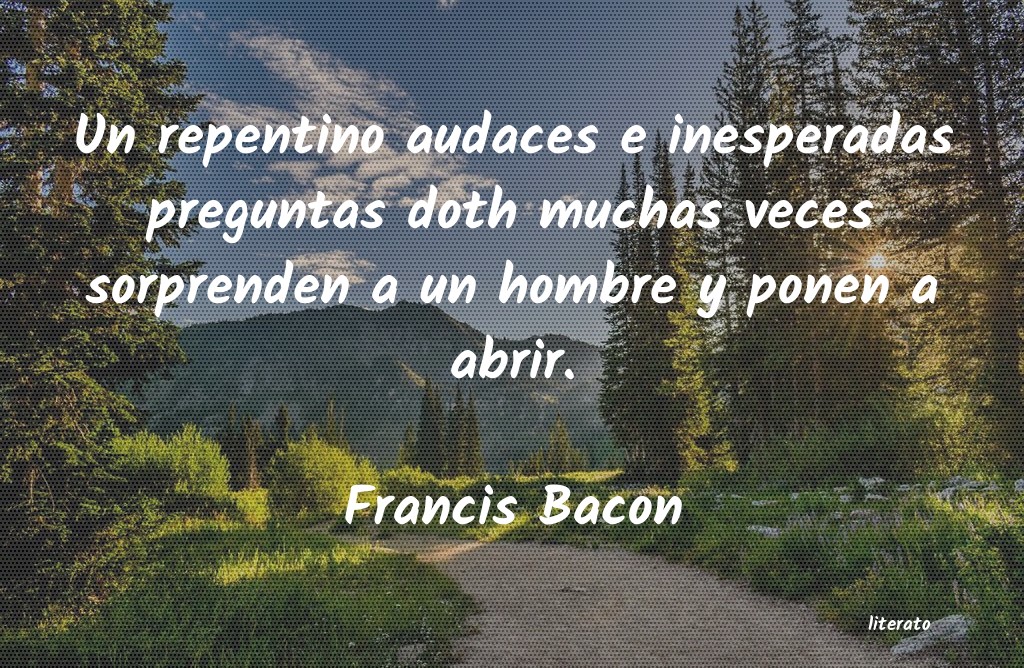 frases de Francis Bacon