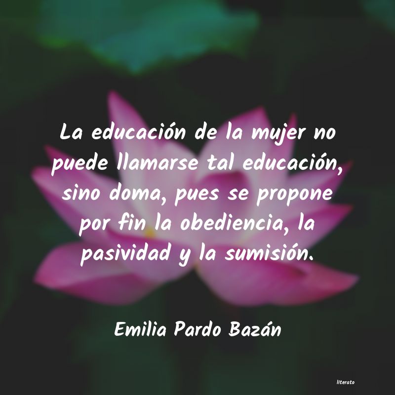 frases de Emilia Pardo Bazán