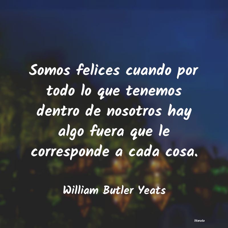 frases de William Butler Yeats