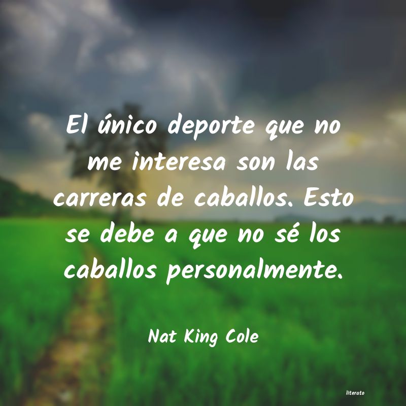 frases de Nat King Cole
