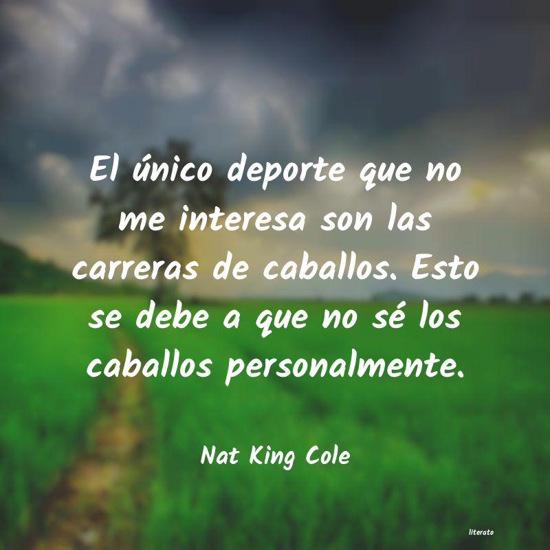 Frases de Nat King Cole