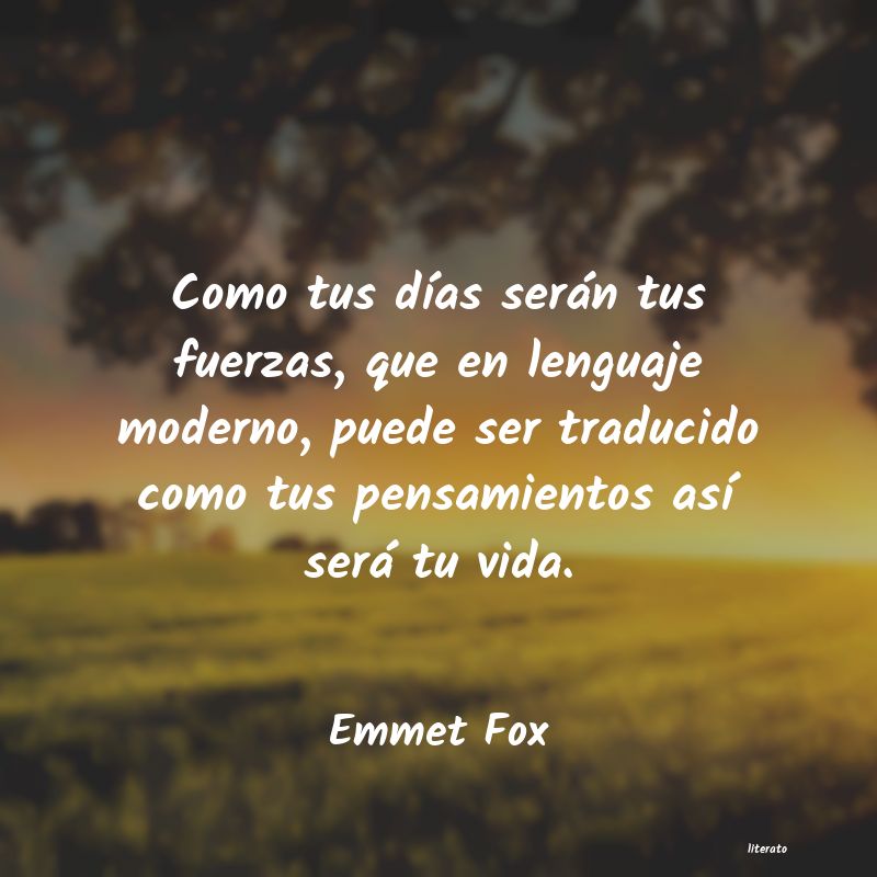 frases de Emmet Fox