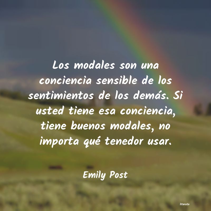 frases de Emily Post