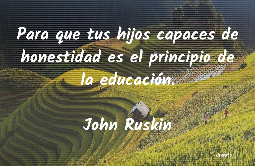 frases de John Ruskin