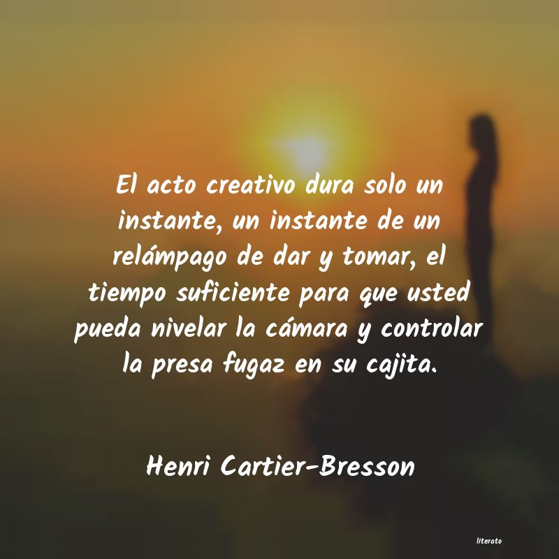 frases de Henri Cartier-Bresson