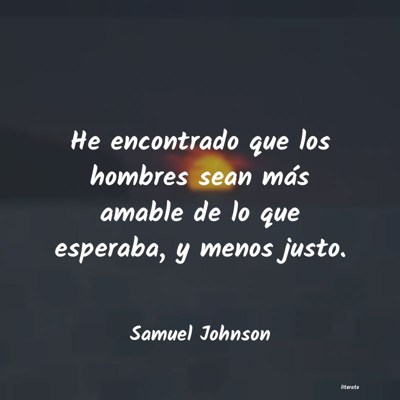 Frases de Samuel Johnson