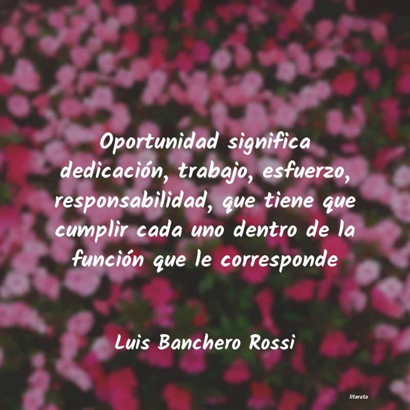 frases de Luis Banchero Rossi