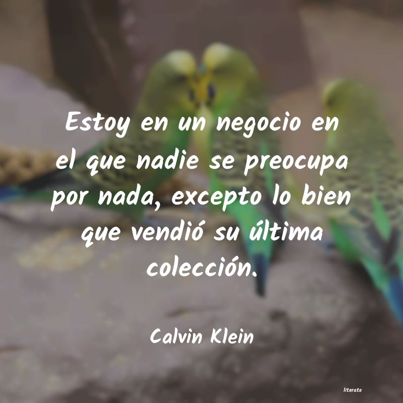 Frases de Calvin Klein