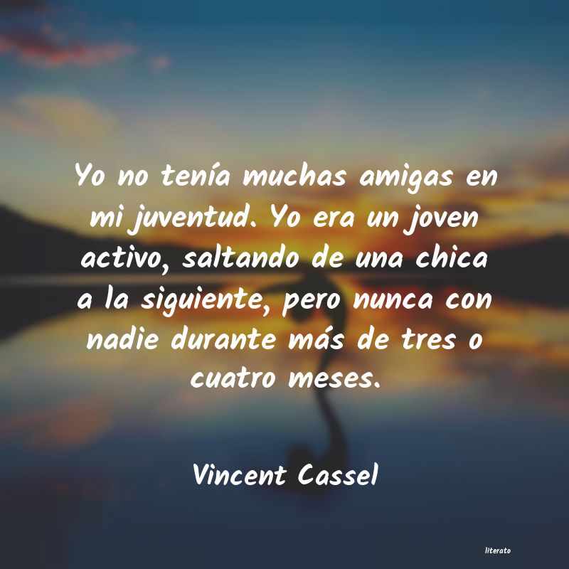 Frases de Vincent Cassel