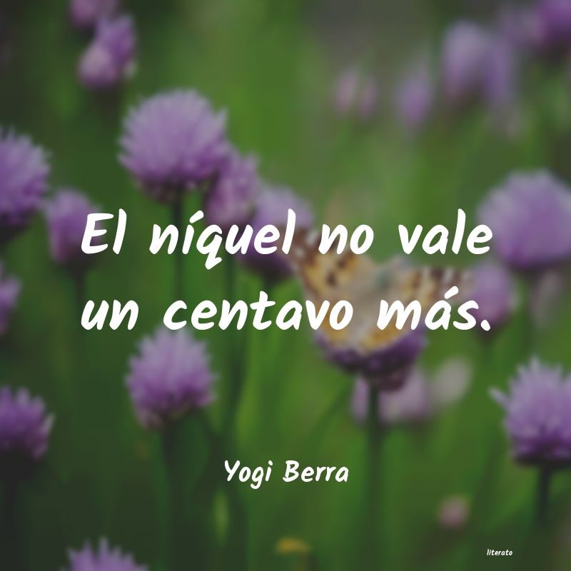 Frases de Yogi Berra