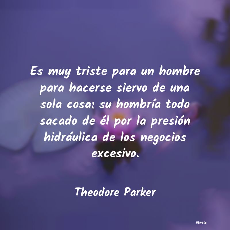 Frases de Theodore Parker