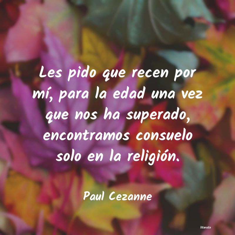 Frases de Paul Cezanne