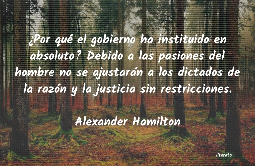 Frases de Alexander Hamilton