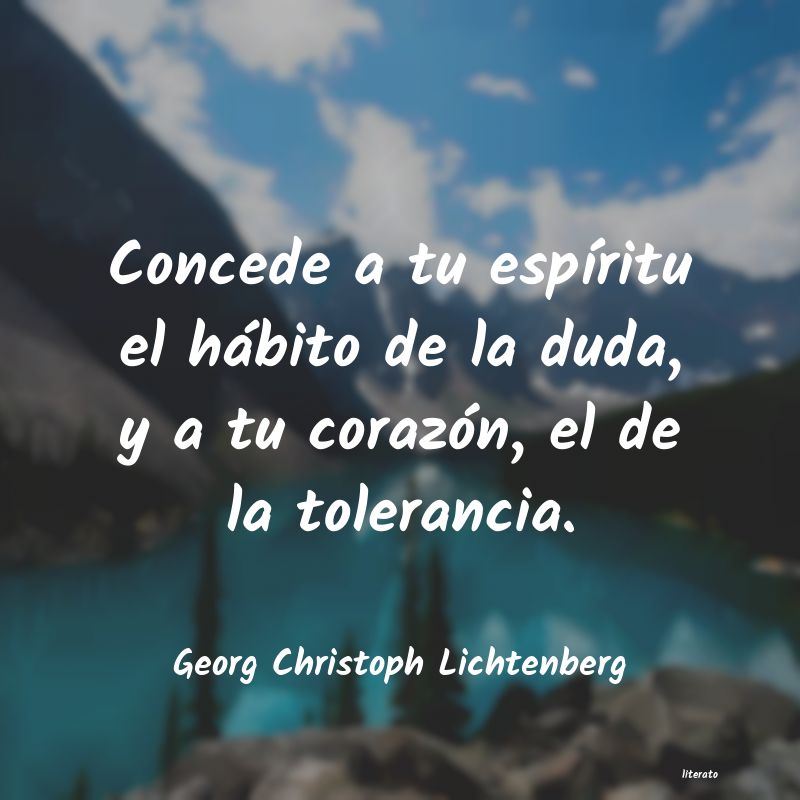 Frases de Georg Christoph Lichtenberg