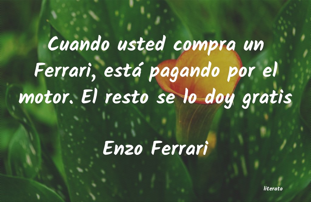 frases de Enzo Ferrari