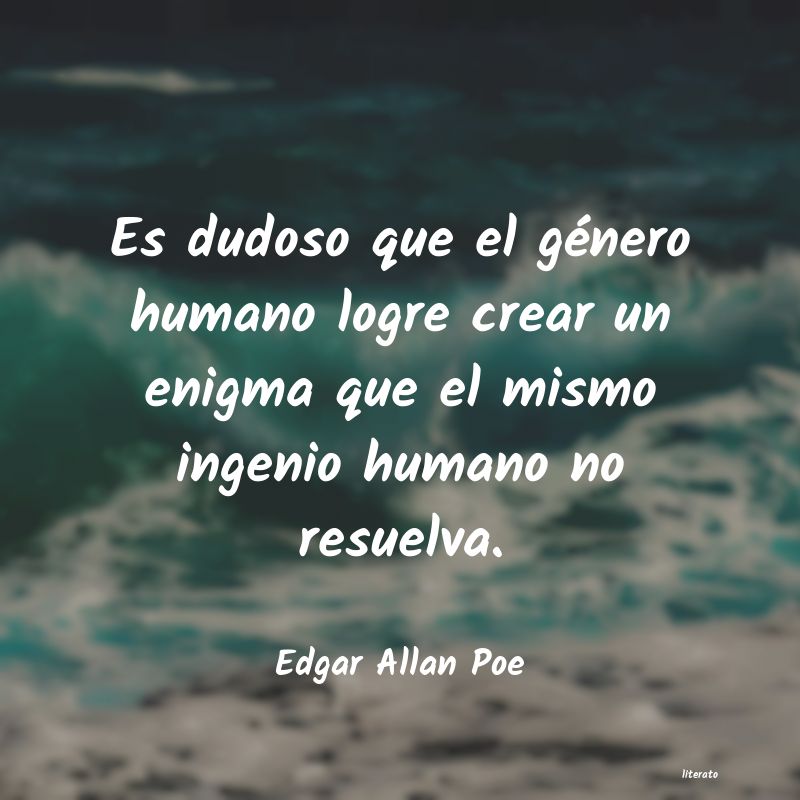 Frases de Edgar Allan Poe