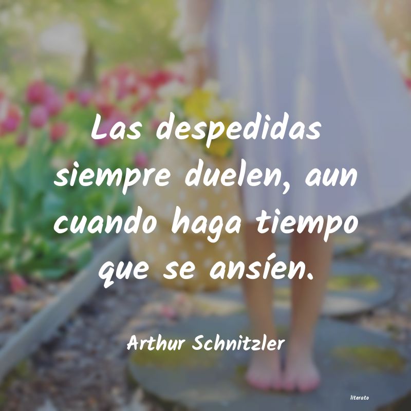 frases de Arthur Schnitzler