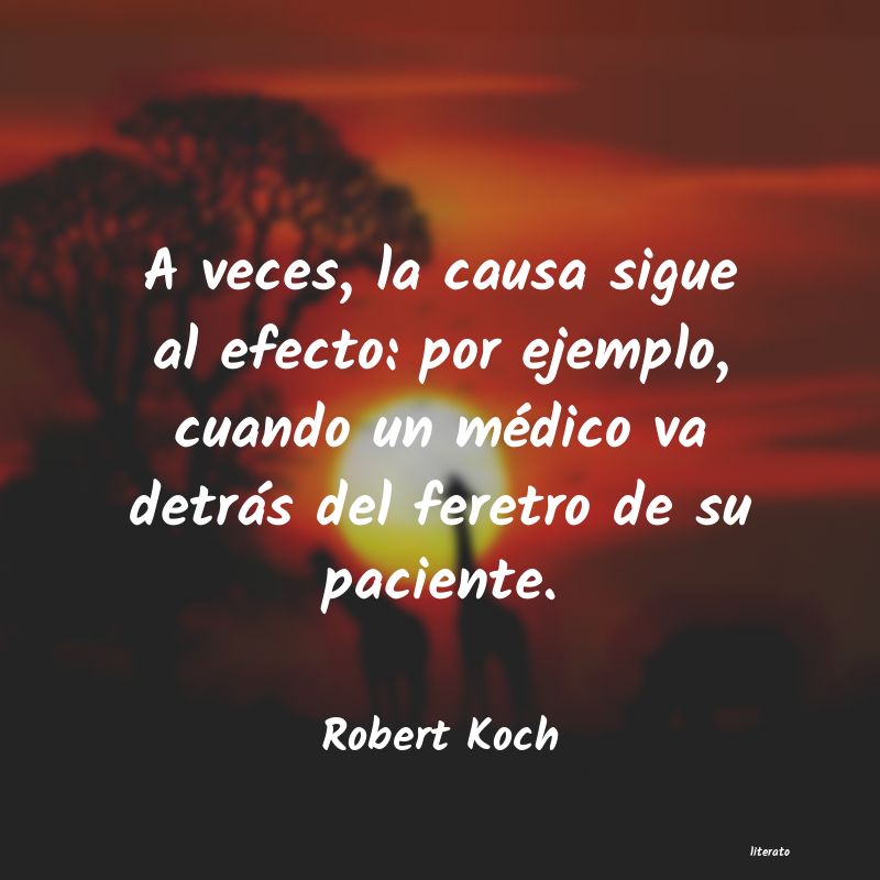 Frases de Robert Koch
