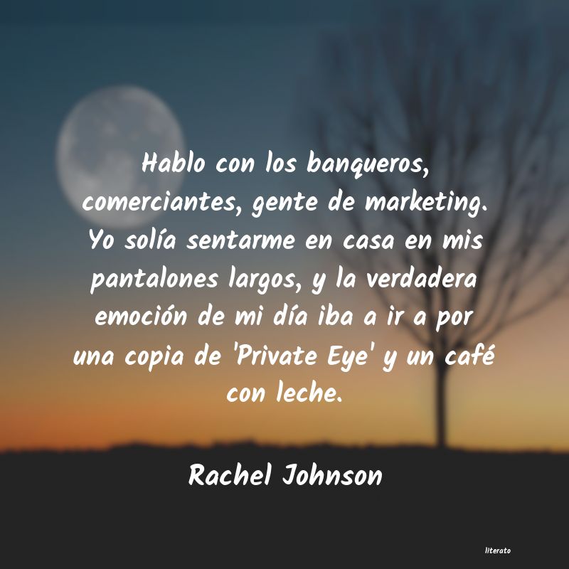 Frases de Rachel Johnson