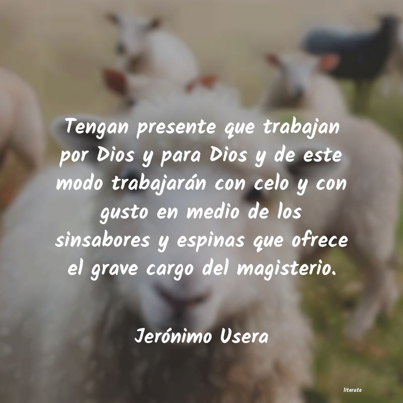 Frases de Jerónimo Usera