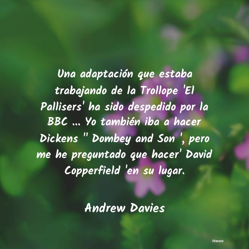 frases de Andrew Davies