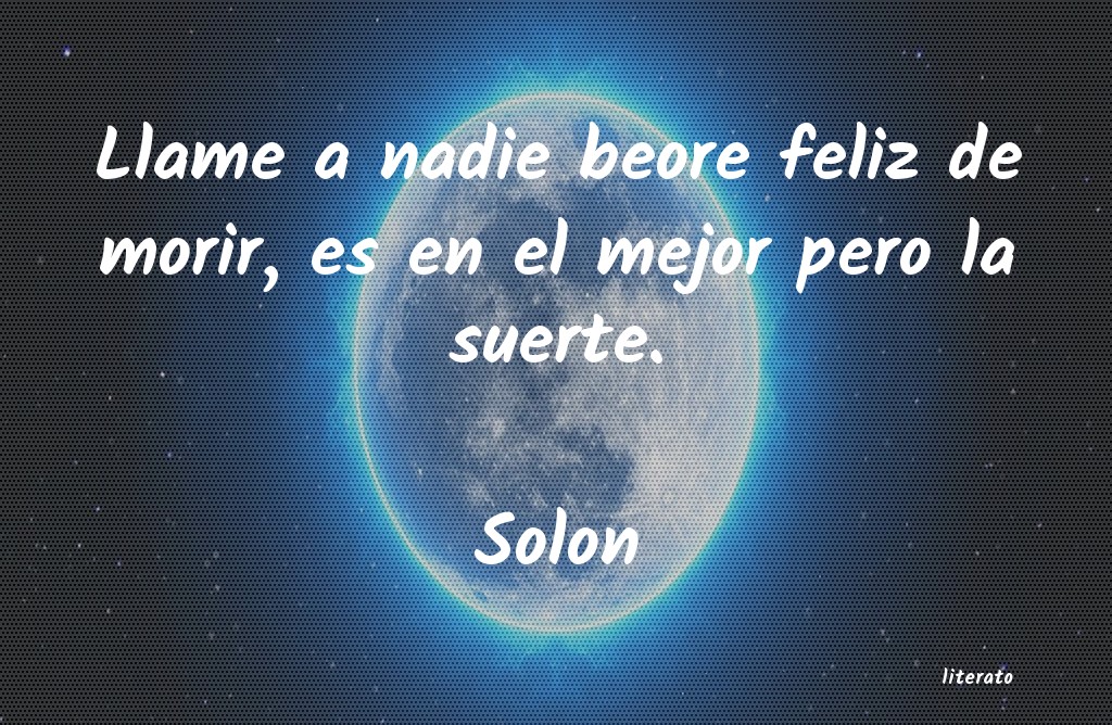 Frases de Solon