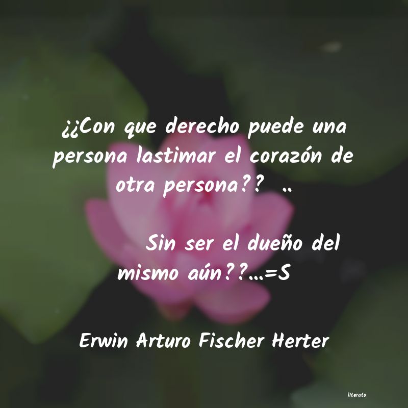 Frases de Erwin Arturo Fischer Herter