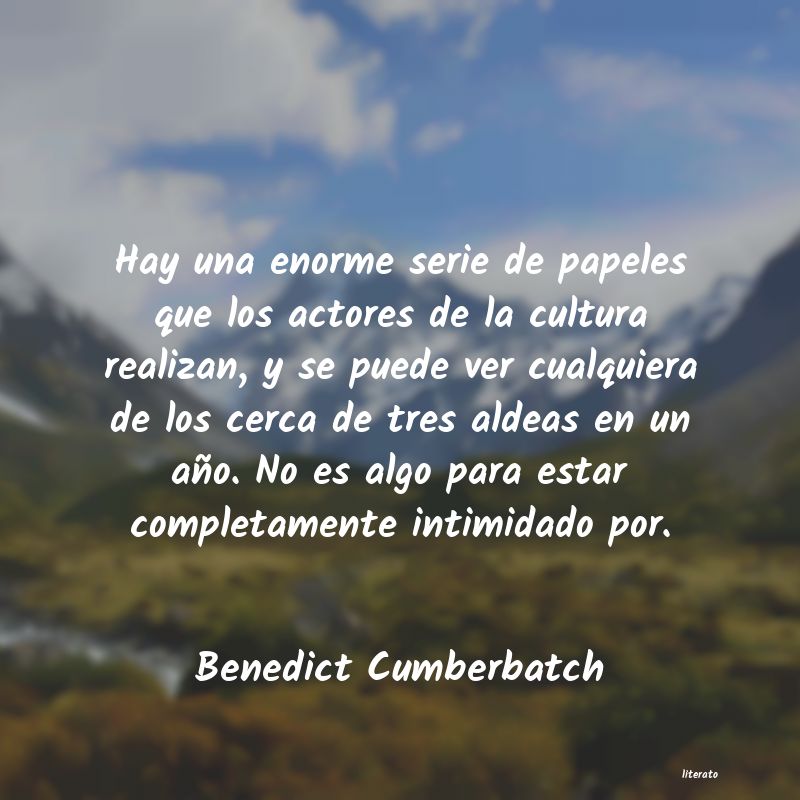 Frases de Benedict Cumberbatch