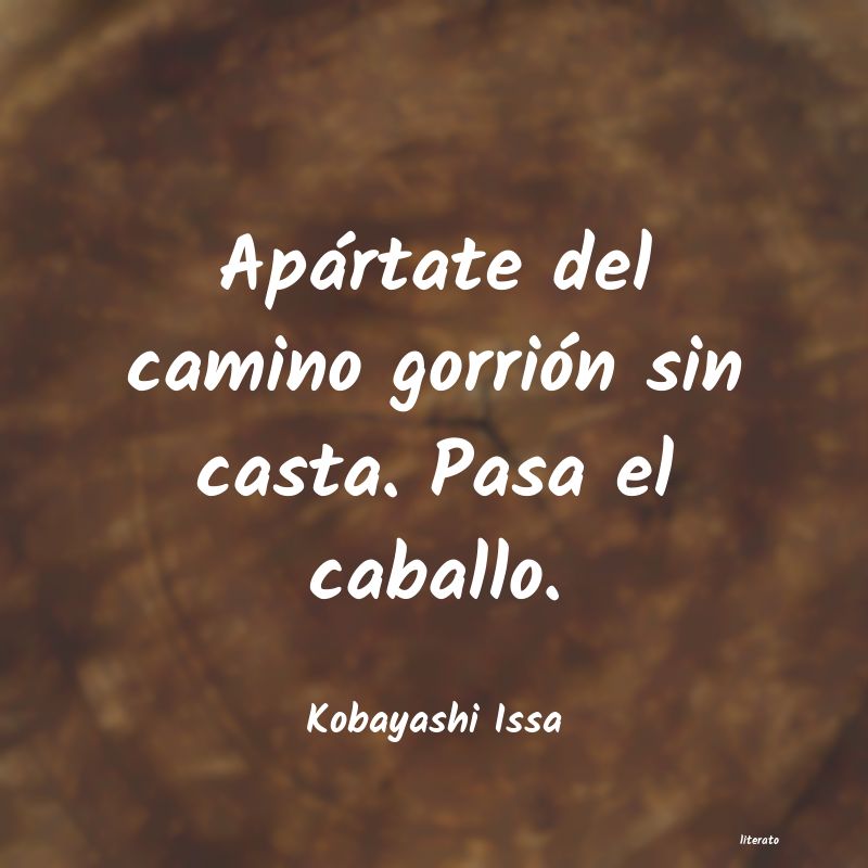 frases de Kobayashi Issa