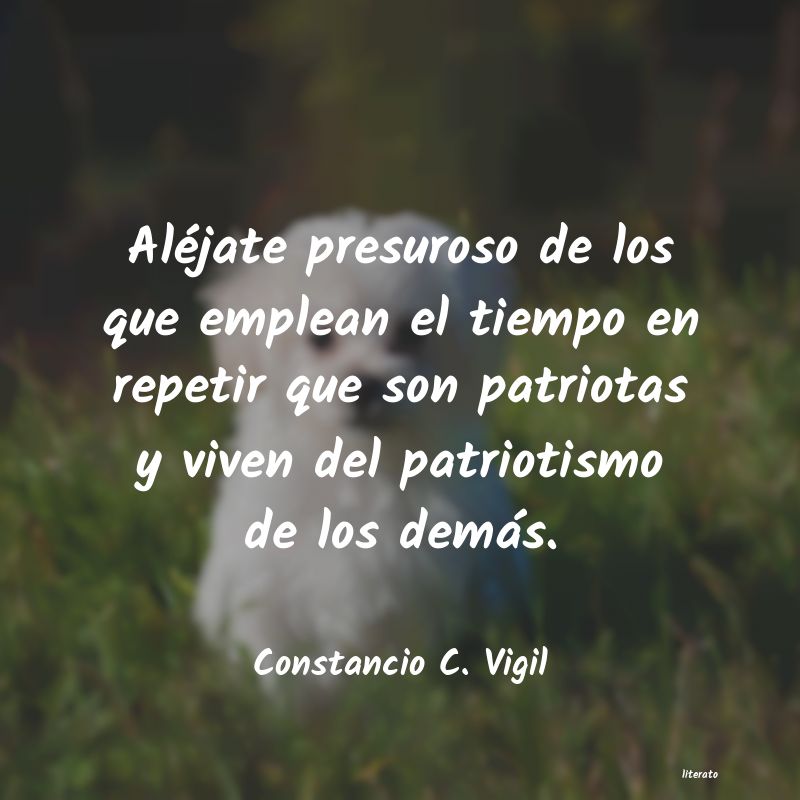 Frases de Constancio C. Vigil