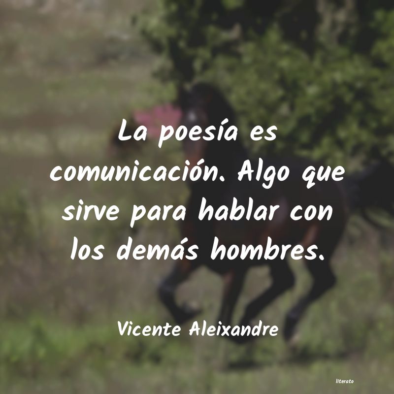 Frases de Vicente Aleixandre