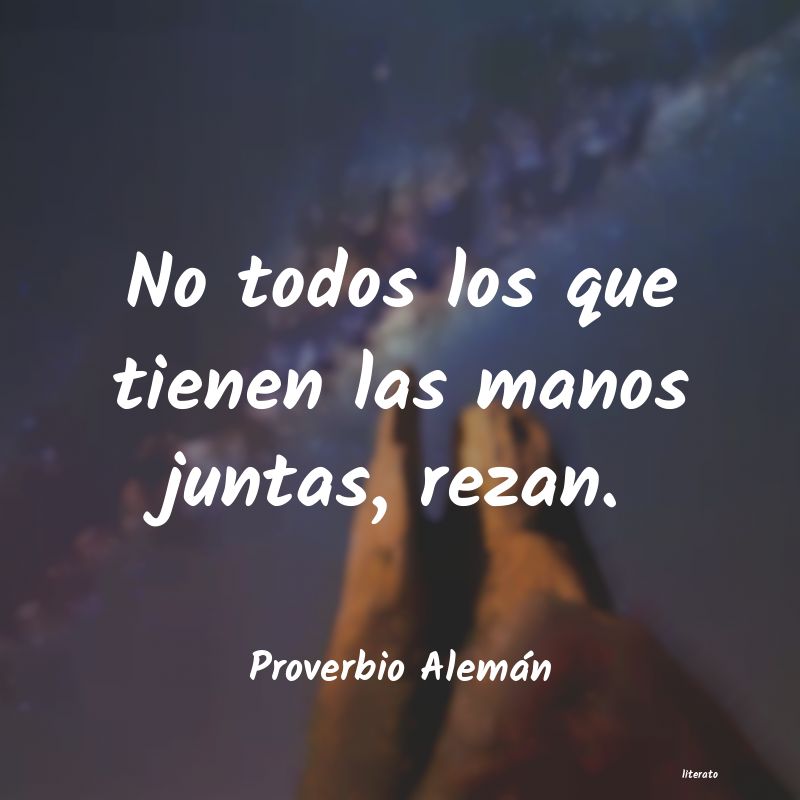 frases de Proverbio AlemÃ¡n