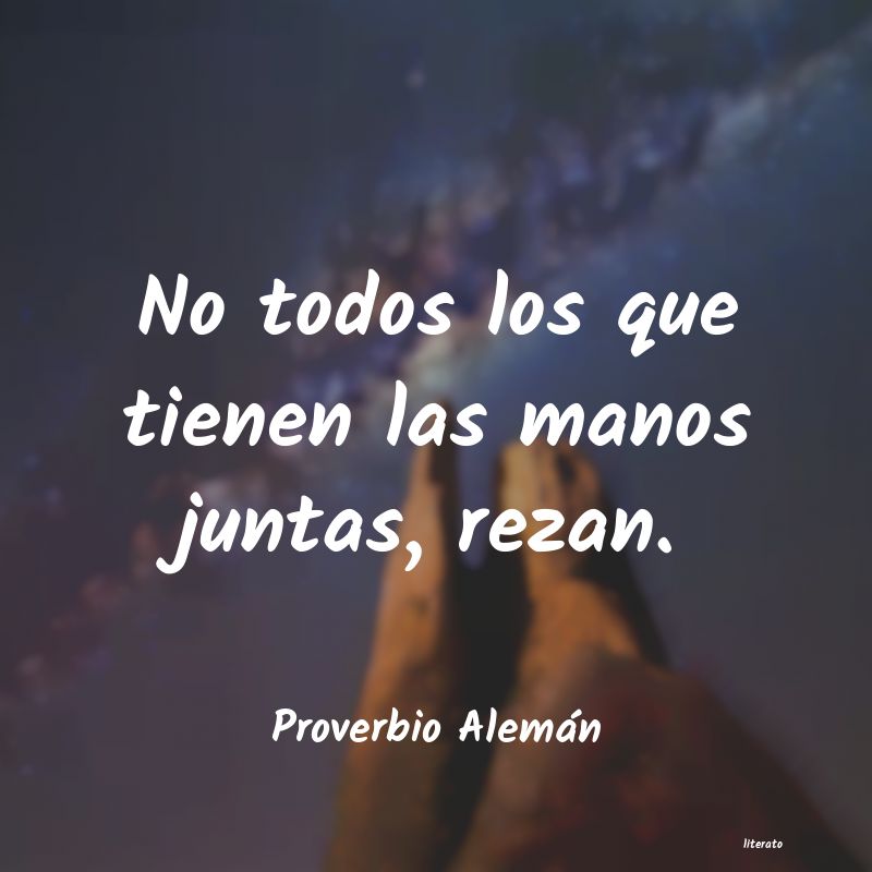 Frases de Proverbio Alemán