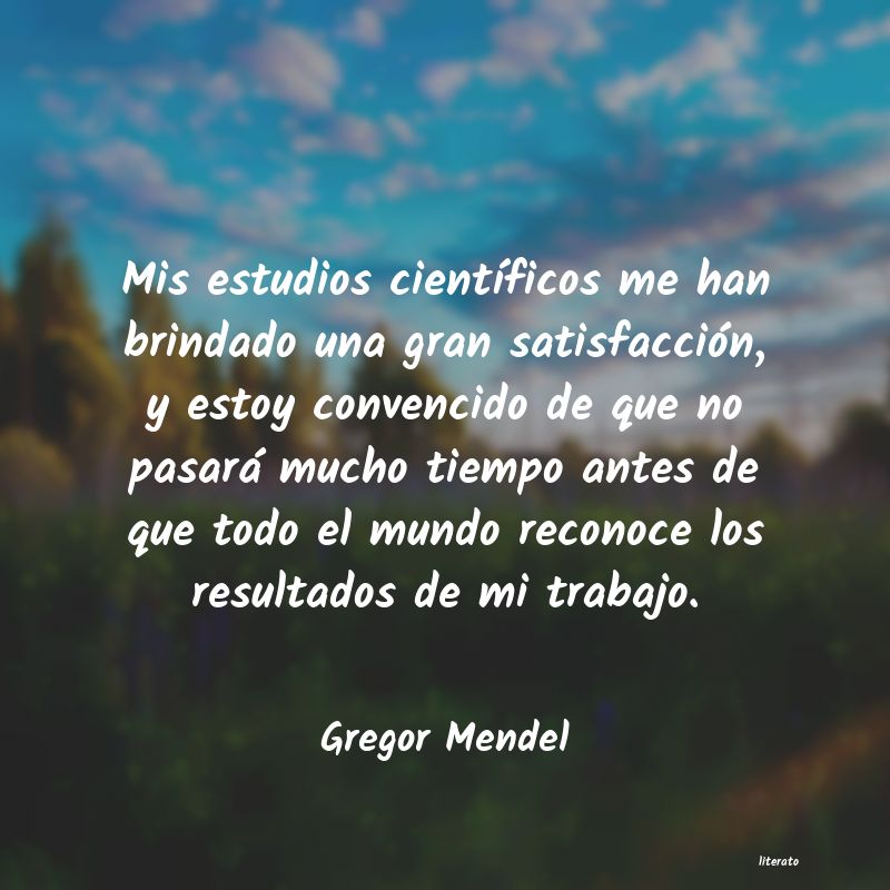 Frases de Gregor Mendel