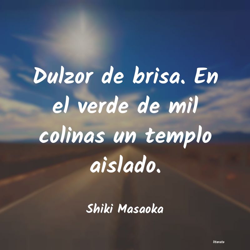 frases de Shiki Masaoka
