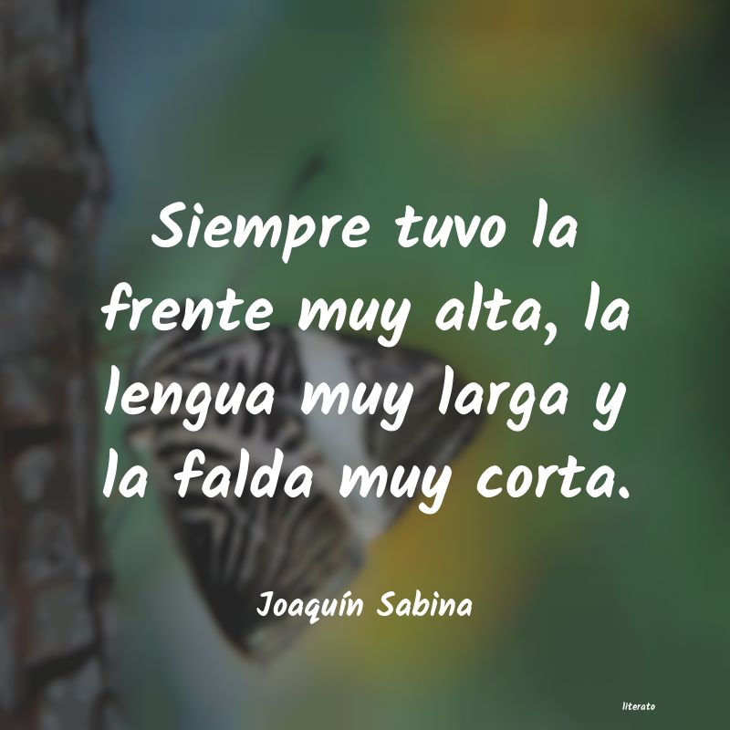 frases de JoaquÃn Sabina