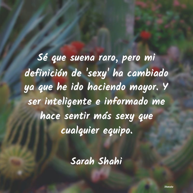 Frases de Sarah Shahi