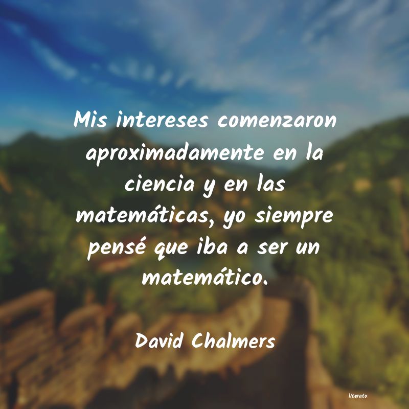 Frases de David Chalmers