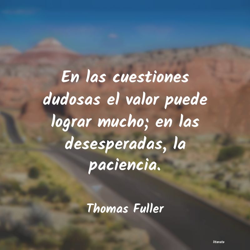 Frases de Thomas Fuller