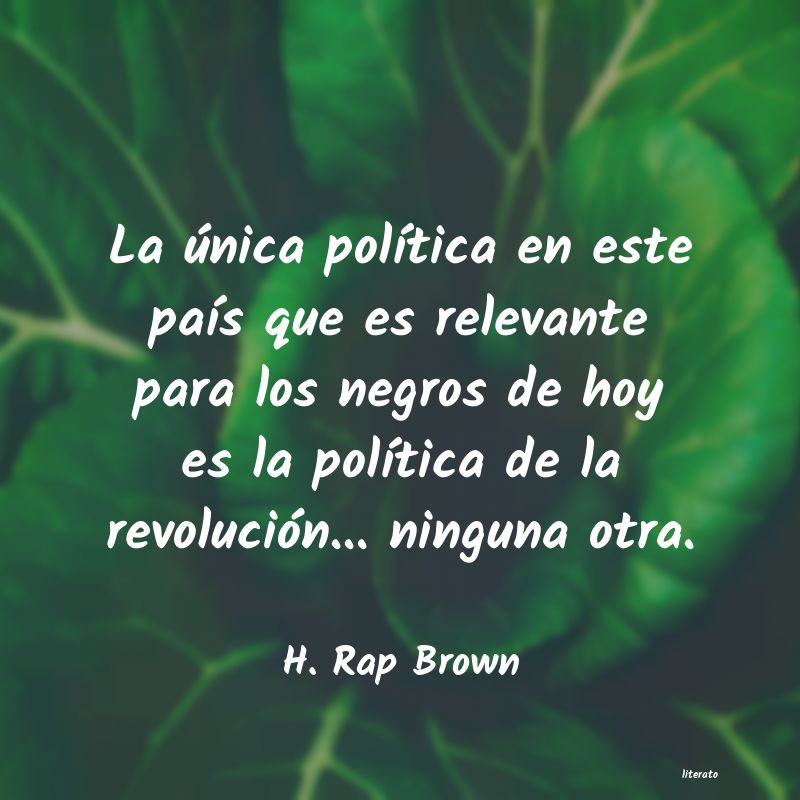 frases de H. Rap Brown