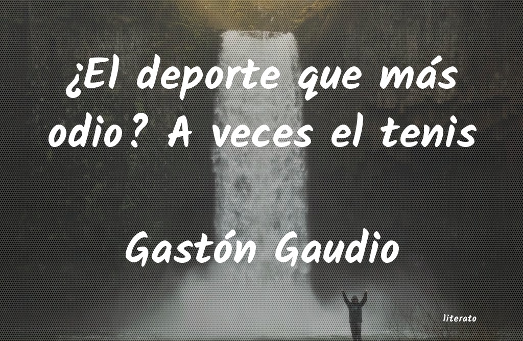 frases de Gastón Gaudio