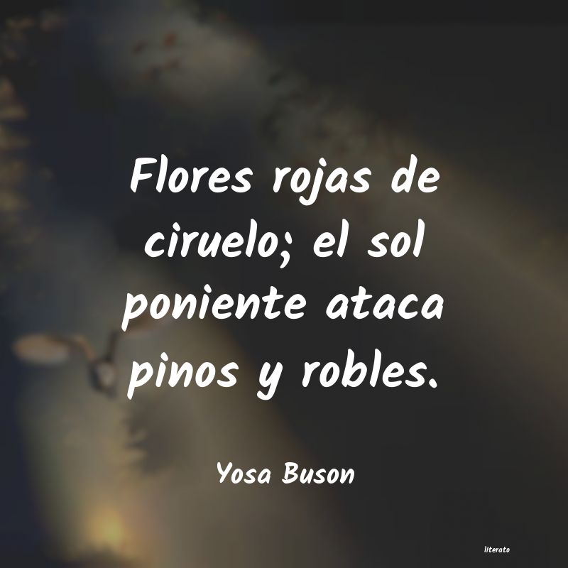frases de Yosa Buson