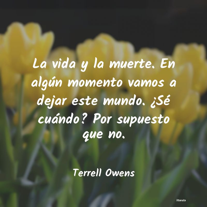 frases de Terrell Owens