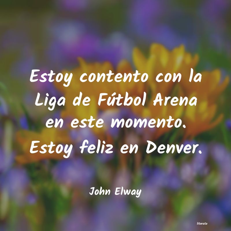 Frases de John Elway