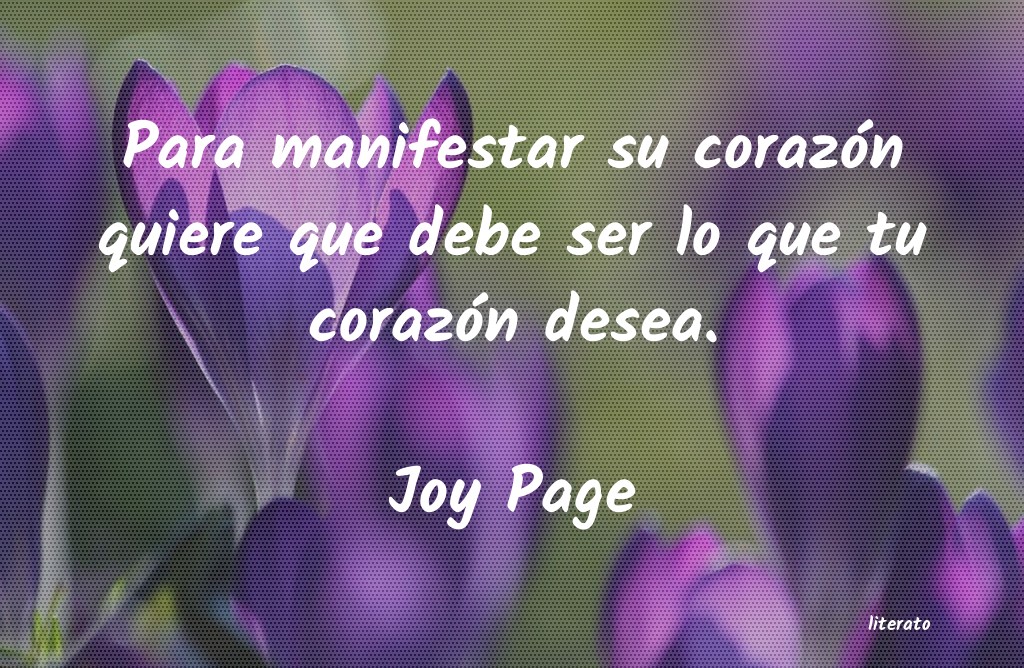 Frases de Joy Page